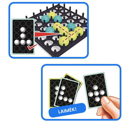 Stalo žaidimas - šokinėjantys kamuoliukai – priekinė pusė