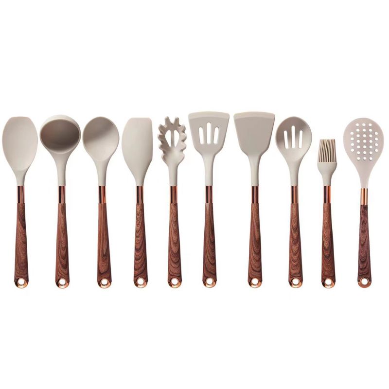 Silikoniai virtuvės įrankiai indelyje