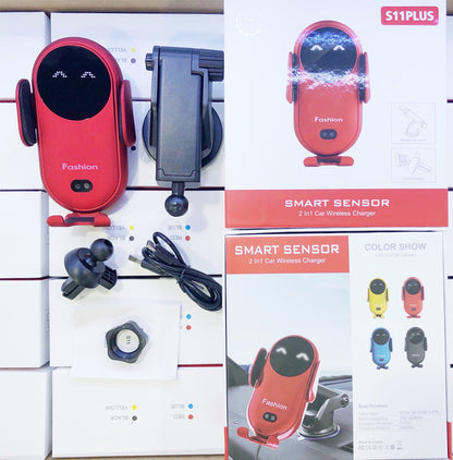 Belaidis automobilinis telefono įkroviklis – atskira detalė, į ventiliacines groteles