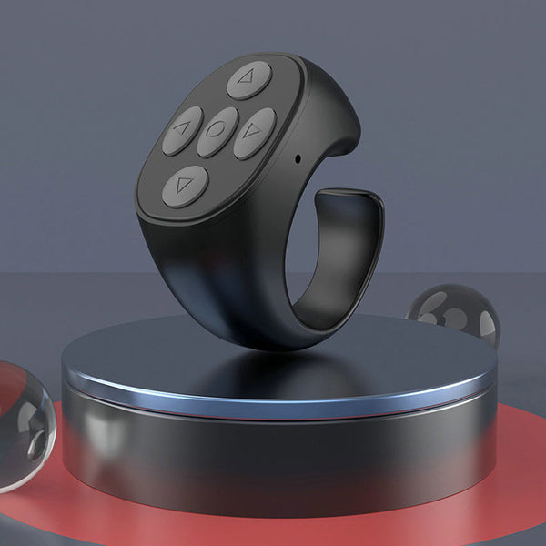 Bluetooth žiedinis telefono pultelis – juodas
