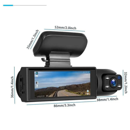 „DriveView Pro“ | Dvigubas objektyvas, užtikrinantis visišką aprėptį
