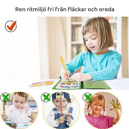 Magiška knygelė Spalvink vandeniu – Numeriai sulankstytas arba laikomas