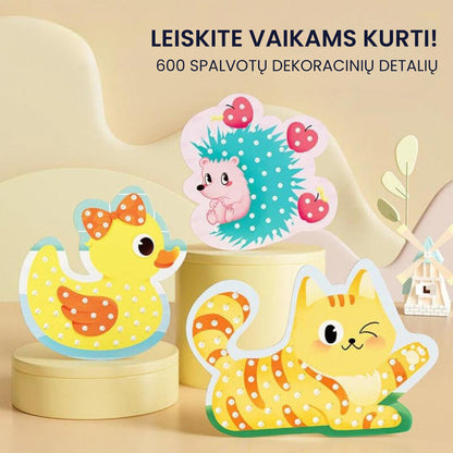 KiddieArt™ - Kūrybiškumą lavinantis rinkinys vaikams – konstrukcijos detalė