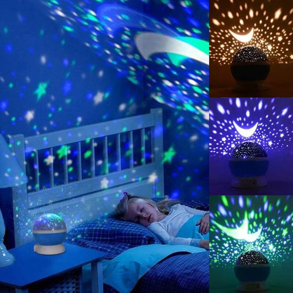 LED žvaigdžių projektorius – bendras vaizdas, Mėlyna