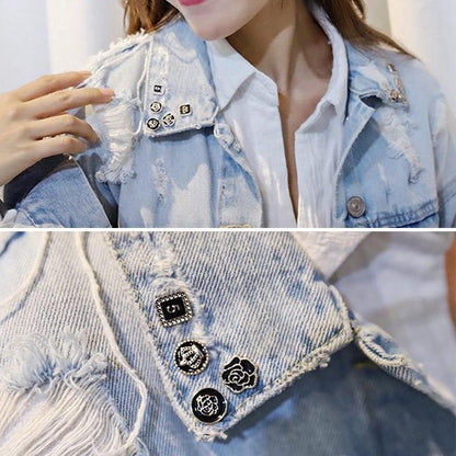 ButtonCover™ – prabangios drabužių sagės – detalė stambiu planu