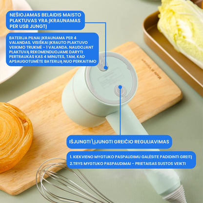 Brevelle™ - 3in1 belaidis daugiafunkcinis plaktuvas – priekinė pusė