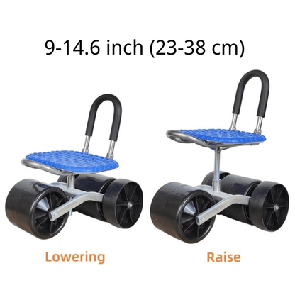 Sodo kėdutės 23-38 cm reguliuojamo aukščio schema