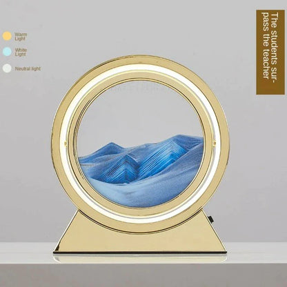 3D LED Krentančio smėlio dekoracija – medžiagos tekstūra