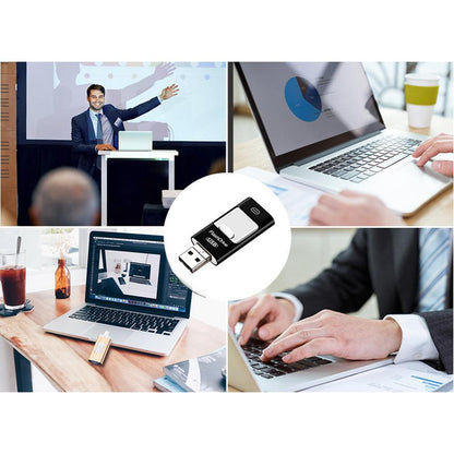 USB atmintinė išmaniajam įrenginiui – dydžio ir proporcijų schema