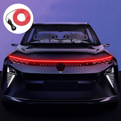 LED juostos lipnios nugarėlės montavimas po kapotu