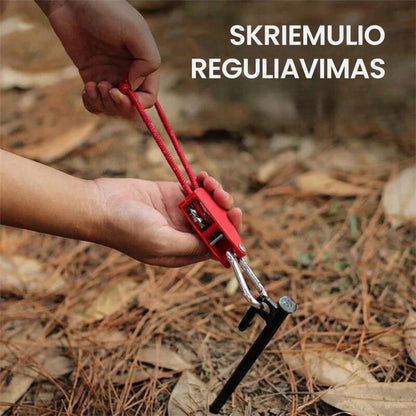 StrongLine™ vėjui atsparus lynas su skriemulio reguliavimu – priekinė pusė