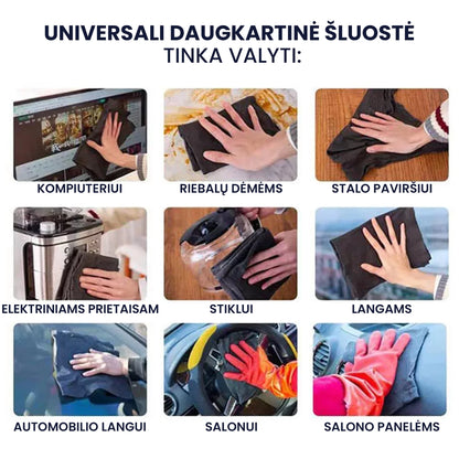 Mikropluoštinės valymo šluostės (20vnt.) – šoninis vaizdas