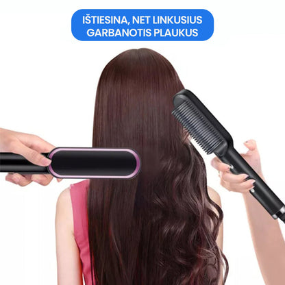 Hairflex™ - Plaukų tiesinimo šepetys – naudojimo pavyzdys