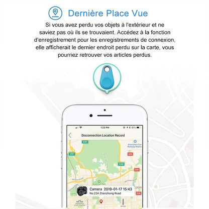 GPS sekimo įrenginys augintiniams – konstrukcijos detalė, mėlyna variantas