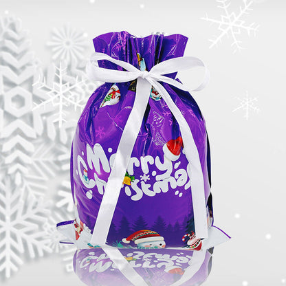 Kalėdiniai dovanų maišeliai – violetinis maišelis