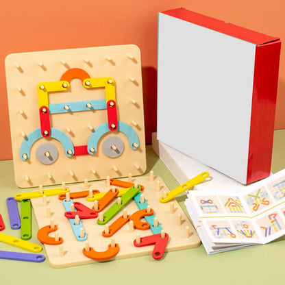 "Montessori" - dėlionė vaikams – vaizdas iš šono