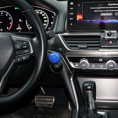 Mėlyna svirtelė ant automobilio START mygtuko