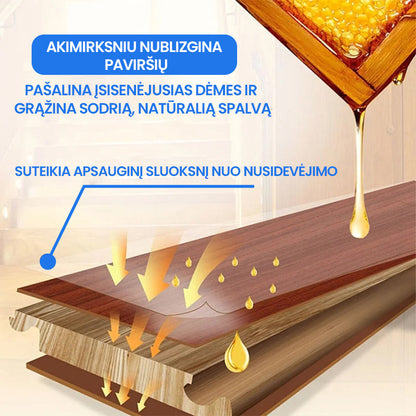 PowerWax™ – medieną atnaujinanti priemonė – bendras vaizdas