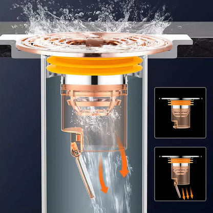 Vanduo teka per drenažo vožtuvo filtrą