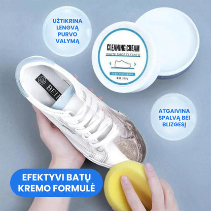 CleanShoe™ - efektyvus batų nešvarumų valiklis – naudojimo pavyzdys