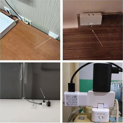 Pasukamas kištukinio lizdo adapteris – geltoni adapteriai