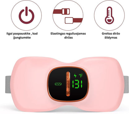Elektrinis menstruacinis diržas – šoninis vaizdas