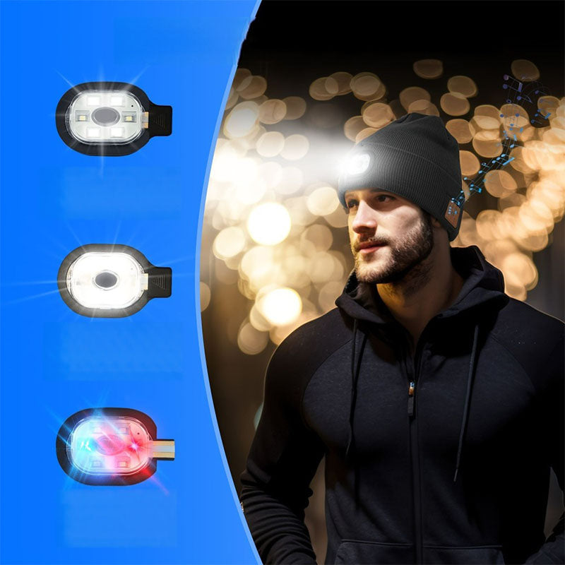 Bluetooth šildanti kepurė su LED apšvietimu