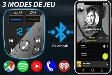 FM moduliatorius automobilio lizde su 12,7 V ekranu