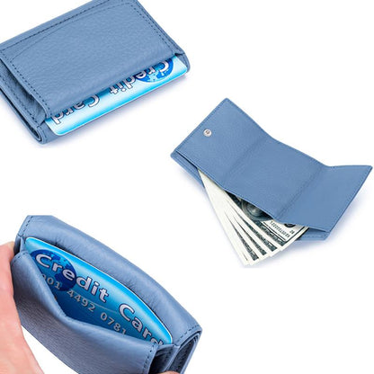 Piniginė su RFID apsauga nuo vagysčių – komplektacijos vaizdas, ruda variantas