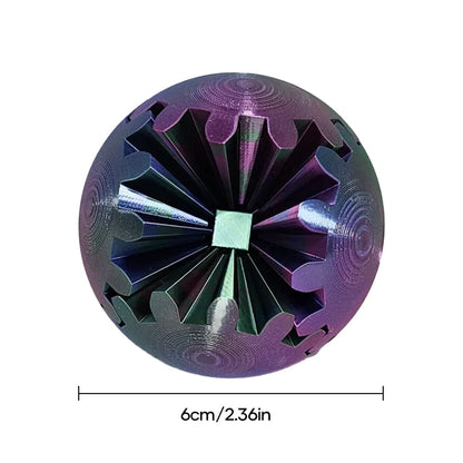 Užverto kamuoliuko 6 cm matmenų schema