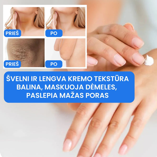 Balinamasis kūno kremas – bendras vaizdas