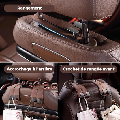 Dvigubas kabliukas automobiliui – detalė stambiu planu