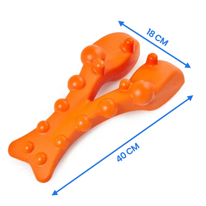 FlexiTrap™ - Kaklo ir nugaros masažuoklis – naudojimo pavyzdys