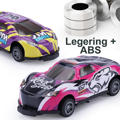 Šokinėjančių automobilių rinkinys (6vnt.) – iš šono, 6 vnt. variantas