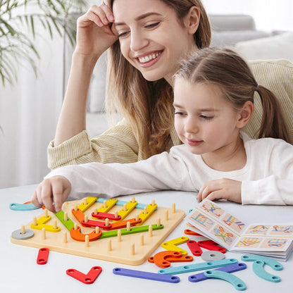 "Montessori" - dėlionė vaikams – detalė stambiu planu