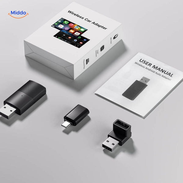Belaidis CarPlay adapteris su USB ir USB-C jungtimis