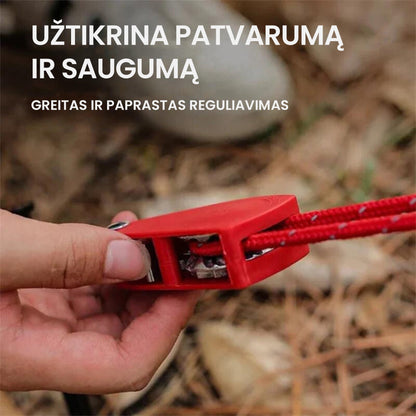 StrongLine™ vėjui atsparus lynas su skriemulio reguliavimu – bendras vaizdas