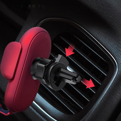 Belaidis automobilinis telefono įkroviklis – detalė stambiu planu, Geltona
