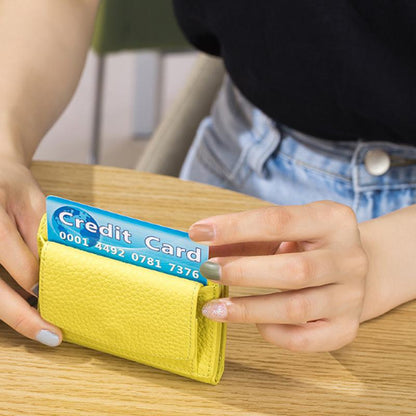 Piniginė su RFID apsauga nuo vagysčių – šoninis vaizdas, mėtinė variantas