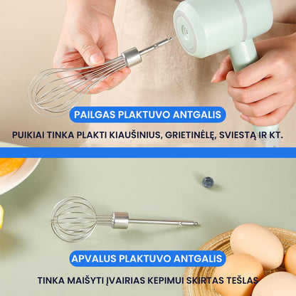 Brevelle™ - 3in1 belaidis daugiafunkcinis plaktuvas – detalė stambiu planu