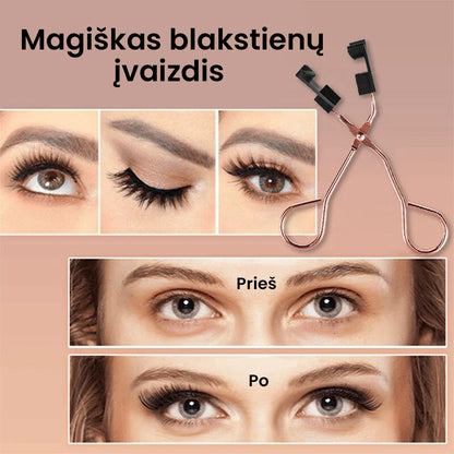 Uždarytas magnetinių blakstienų laikymo dėklas