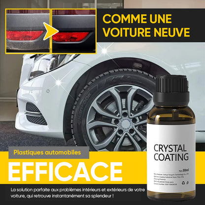 Automobilio plastiko atnaujinimo priemonė matomas su nurodytais matmenimis