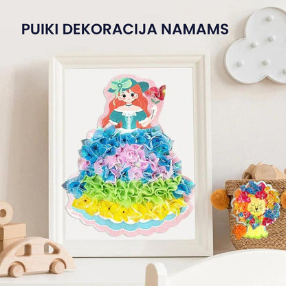 KiddieArt™ - Kūrybiškumą lavinantis rinkinys vaikams – matmenų schema