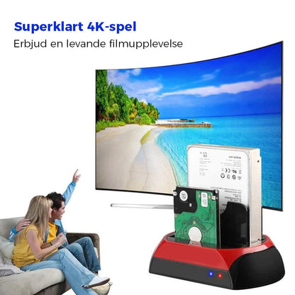 Kietojo disko prijungimo stotelė - adapteris – konstrukcija iš arti