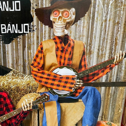 Animaciniai Banjo grojantys skeletai – konstrukcijos detalė, Geltona