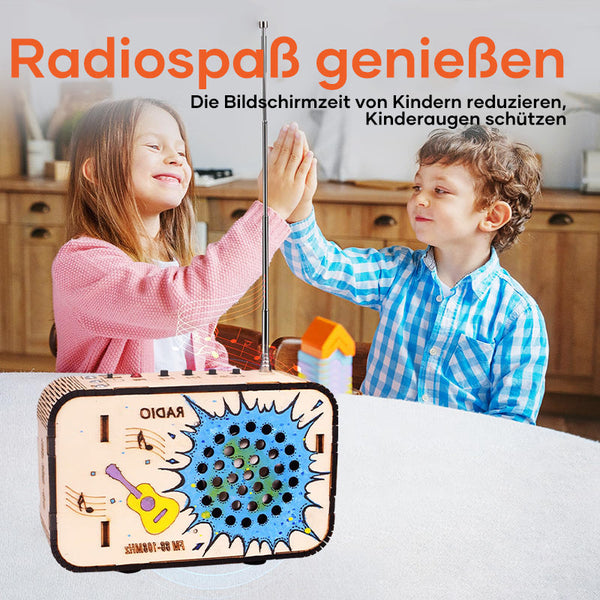 Surenkamas radijo imtuvas vaikams – bendras vaizdas