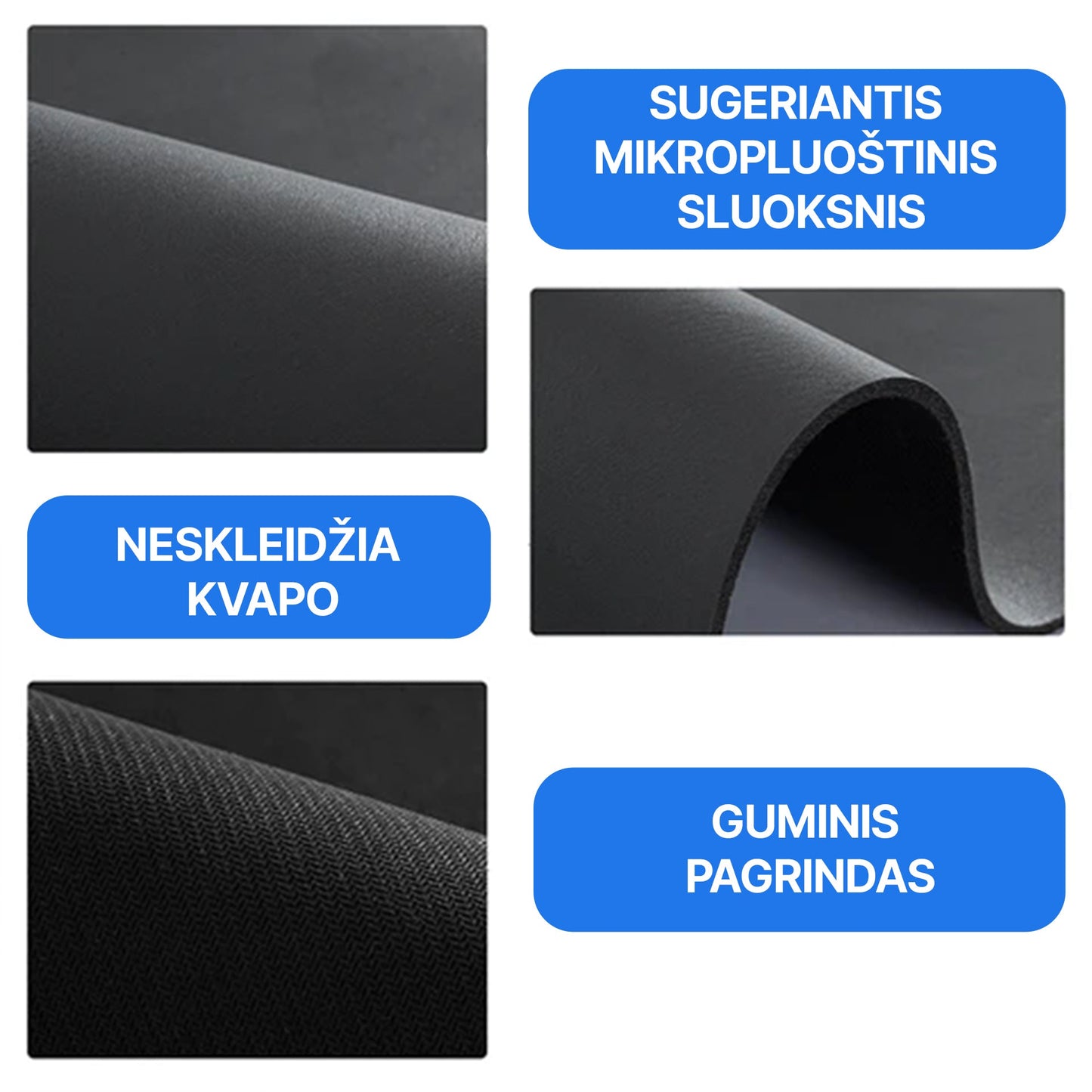 Absorbex™ - Vandenį sugeriantis virtuvės kilimėlis