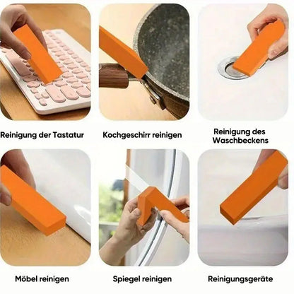 Valymo trintuko naudojimas klaviatūrai, puodui ir kriauklei