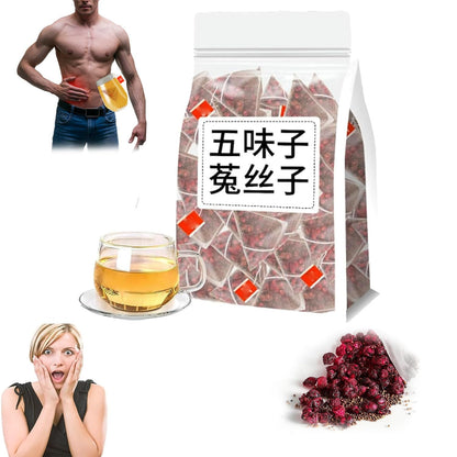 arbatos maišelių pakuotė ir ingredientai