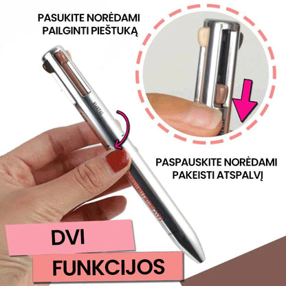 Daugiafunkcinė antakių kontūravimo priemonė – naudojimo pavyzdys, Šviesiai ruda